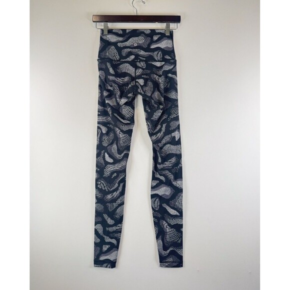 Lululemon Womens Leggings Warp Ice Grey Black Wunder Under Pant Pull On Size 6 - Picture 3 of 10